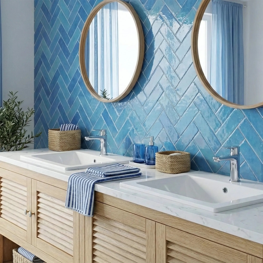 REA-U0190 - Lavabo da incasso DAFNE 46,5x72 cm ceramica/bianco lucido