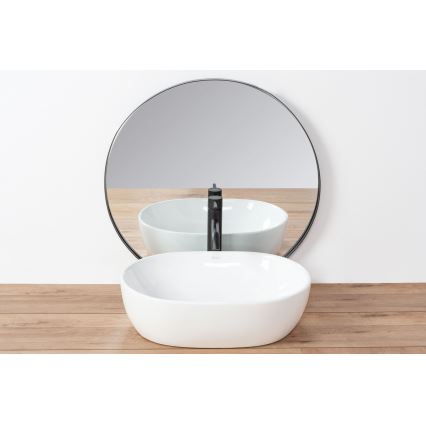 REA-U0416 - Aufsatzwaschbecken AMELIA 34,5 x 48 cm Keramik/hochglanzweiß