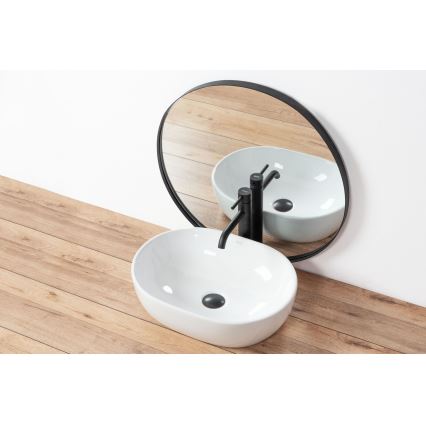 REA-U0416 - Lavabo da appoggio AMELIA 34,5x48 cm ceramica/bianco lucido