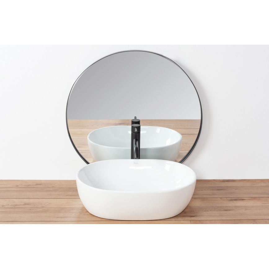 REA-U0416 - Vasque à poser AMELIA 34,5x48 cm céramique/blanc brillant