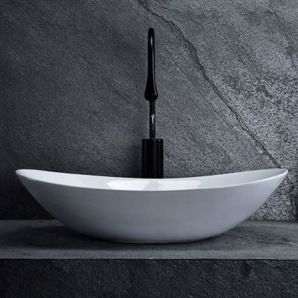 REA-U0441 - Aufsatzwaschbecken ROYAL 35,5x61,5 cm Keramik/glänzend weiß