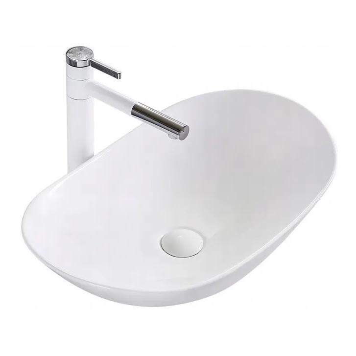 REA-U0441 - Lavabo da appoggio ROYAL 35,5x61,5 cm ceramica/bianco lucido