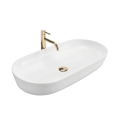 REA-U0563 - Lavabo à poser CLEO 41x81 cm céramique/blanc brillant