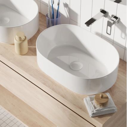REA-U0600 - Lavabo à poser ALMA 36x57 cm céramique/blanc brillant
