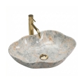 REA-U0620 - Vasque à poser PEARL 38x50,5 cm céramique/gris/beige/effet pierre