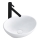 REA-U0623 - Lavabo da appoggio SOFIA MINI 27x34 cm ceramica/bianco lucido