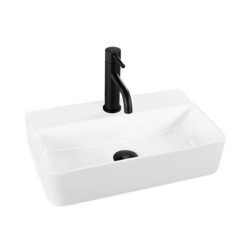 REA-U0630 - Aufsatz-/Wandwaschbecken NAOMI 28,5x45,5 cm Keramik/Weiß