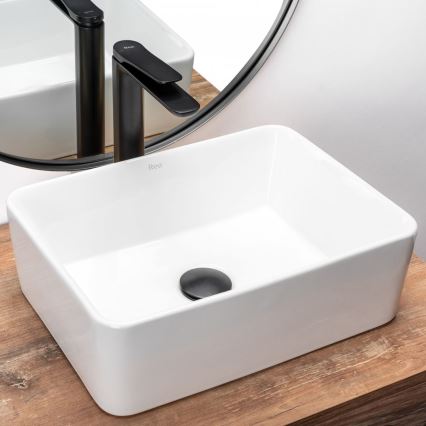 REA-U0952 - Aufsatzwaschbecken ANITA MINI 31x41 cm Keramik/glänzend weiß