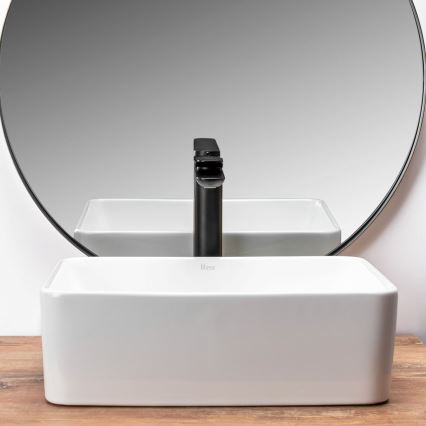 REA-U0952 - Lavabo da appoggio ANITA MINI 31x41 cm ceramica/bianco lucido