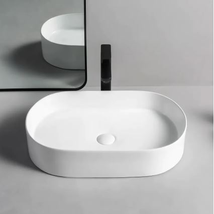 REA-U1055 - Lavabo à poser NADIA 38,5x61 cm céramique/blanc brillant