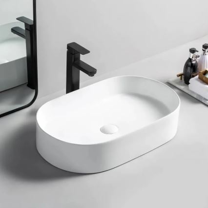 REA-U1055 - Lavabo à poser NADIA 38,5x61 cm céramique/blanc brillant