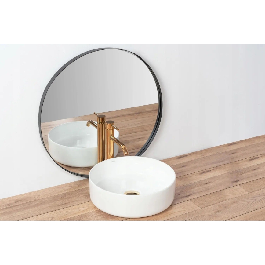 REA-U18918 - Vasque à poser SAMI Ø 36 cm céramique/blanc brillant