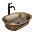 REA-U3305 -  Lavabo à poser WILMA RUSTIC 38x55 cm céramique/cuivré