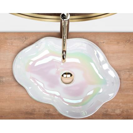 REA-U3309 - Vasque à poser PEARL 38 x 50,5 cm, céramique/multicolore