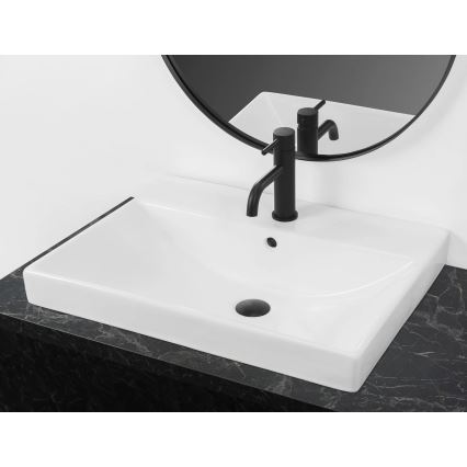 REA-U3326 - Lavabo da incasso MANDY 46x60 cm ceramica/bianco lucido