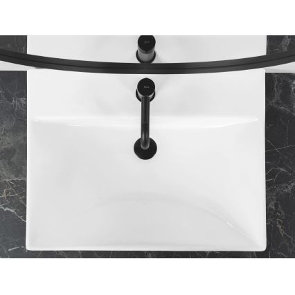 REA-U3326 - Lavabo encastré MANDY 46x60 cm céramique/blanc brillant
