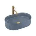 REA-U3535 - Lavabo da appoggio VANDA 31x49 cm ceramica/blu scuro