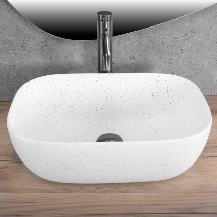 REA-U4001 - Lavabo à poser BELINDA 33,5x46,5 cm céramique/blanc mat