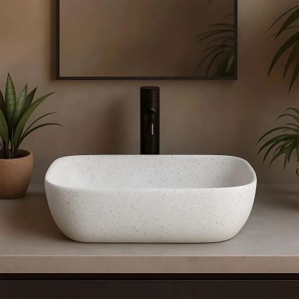 REA-U4001 - Lavabo à poser BELINDA 33,5x46,5 cm céramique/blanc mat