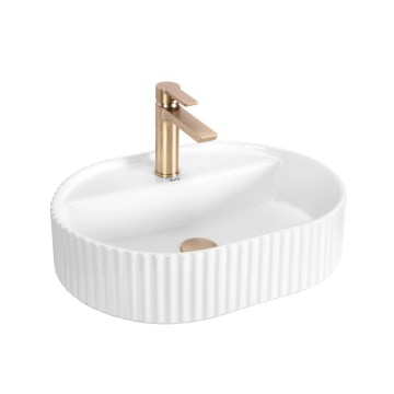 REA-U4003 - Aufsatzwaschbecken MARCELA 35,5x50 cm Keramik/glänzend weiß