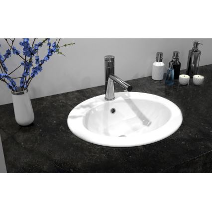 REA-U4122 - Lavabo da incasso DALIA 46x51,5 cm ceramica/bianco lucido
