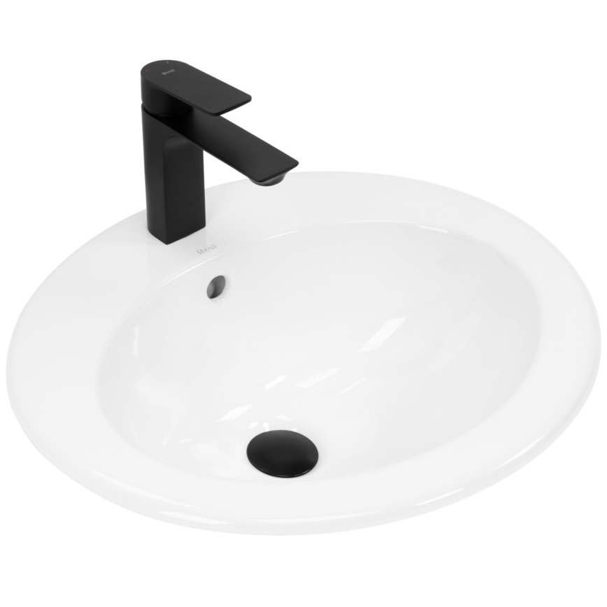 REA-U4122 - Lavabo encastré DALIA 46x51,5 cm céramique/blanc brillant