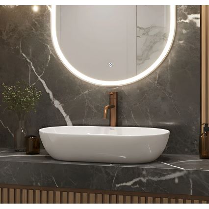 REA-U4331 - Lavabo à poser AMELIA 32,5x52 cm céramique/blanc brillant