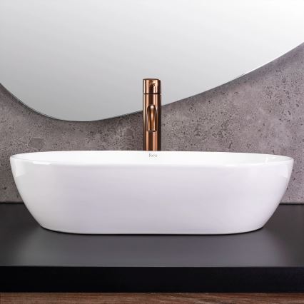 REA-U4331 - Lavabo à poser AMELIA 32,5x52 cm céramique/blanc brillant