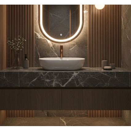 REA-U4331 - Lavabo da appoggio AMELIA 32,5x52 cm ceramica/bianco lucido