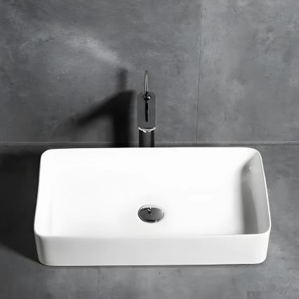 REA-U4800 - Aufsatzwaschbecken DENIS 35x61,5 cm Keramik/glänzend weiß