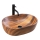 REA-U5060 - Aufsatzwaschbecken AMELIA 34,5x48 cm, Keramik mit Holzdekor