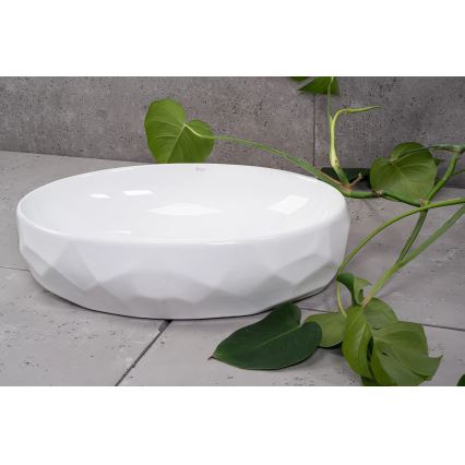 REA-U5660 - Vasque à poser MAYA 39x60 cm céramique/blanc brillant