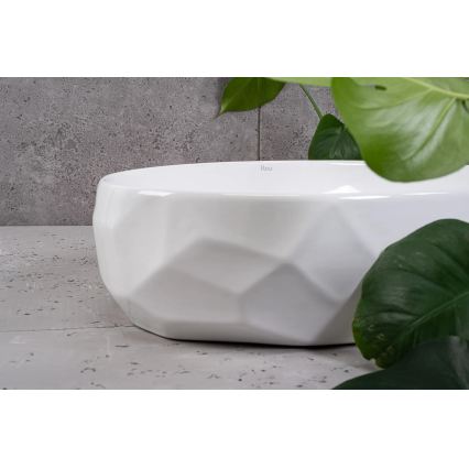 REA-U5660 - Vasque à poser MAYA 39x60 cm céramique/blanc brillant