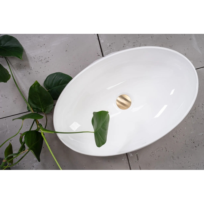 REA-U5660 - Vasque à poser MAYA 39x60 cm céramique/blanc brillant