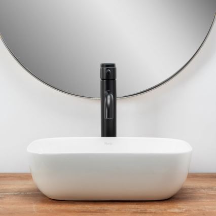 REA-U5667 - Lavabo da appoggio BELINDA MINI 25x36 cm ceramica/bianco lucido