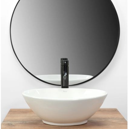 REA-U5804 - Aufsatzwaschbecken PAMELA MINI 26,5x40 cm Keramik/glänzendes Weiß