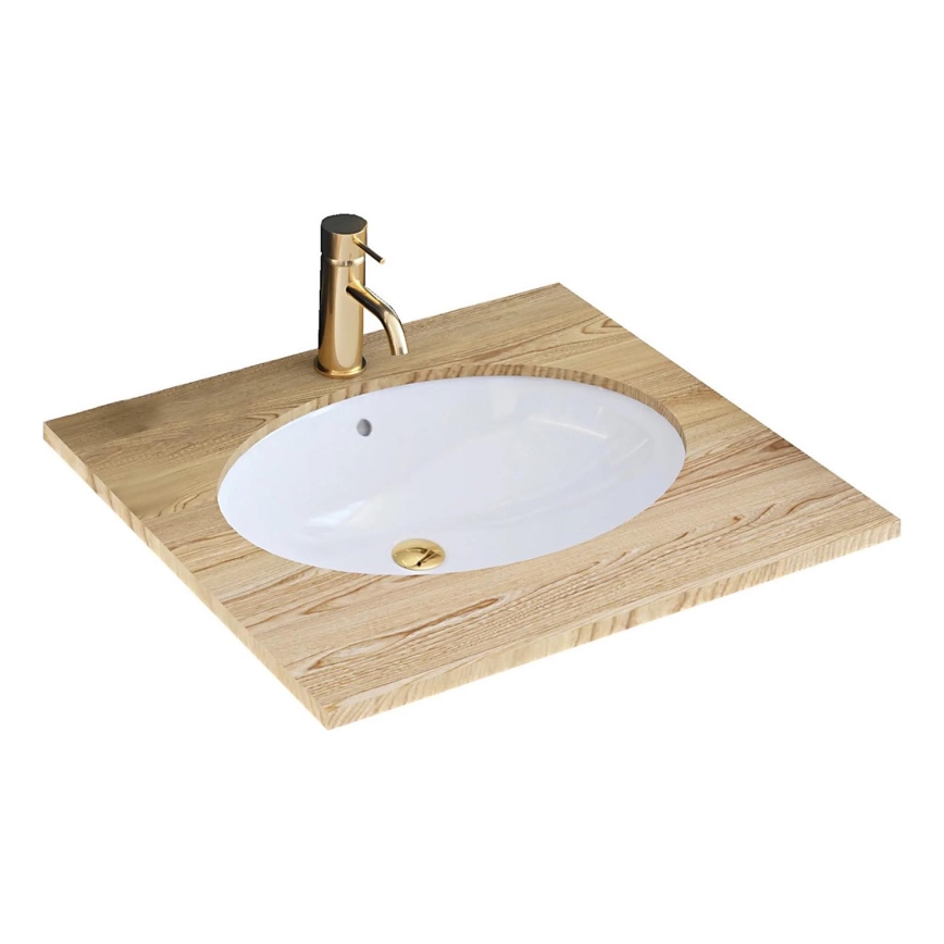 REA-U6330 - Lavabo da incasso NEL 39x47,5 cm ceramica/bianco lucido