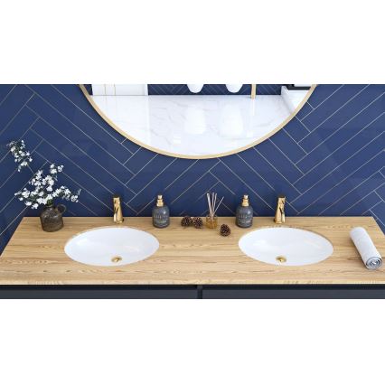 REA-U6330 - Lavabo da incasso NEL 39x47,5 cm ceramica/bianco lucido
