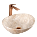 REA-U6361 - Lavabo da appoggio SOFIA 34,5x41 cm ceramica/beige/effetto pietra
