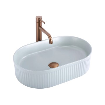 REA-U6375 - Aufsatzwaschbecken VANDA 31x49 cm Keramik/mattblau