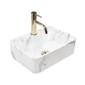 REA-U6504 - Aufsatzwaschbecken KELLY MINI 31x41 cm Keramik/Steinoptik