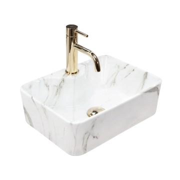REA-U6504 - Aufsatzwaschbecken KELLY MINI 31x41 cm Keramik/Steinoptik