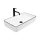 REA-U6513 - Lavabo da appoggio DENIS 35x61,5 cm ceramica/bianco/nero