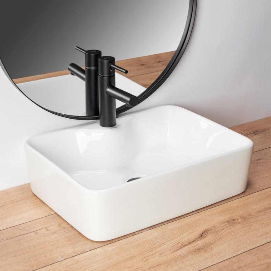 REA-U6524 - Aufsatzwaschbecken KELLY 38x49 cm Keramik/glänzend weiß