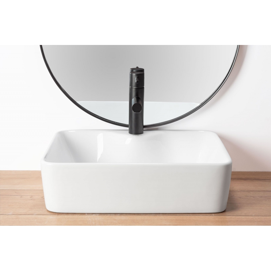 REA-U6524 - Lavabo da appoggio KELLY 38x49 cm ceramica/bianco lucido