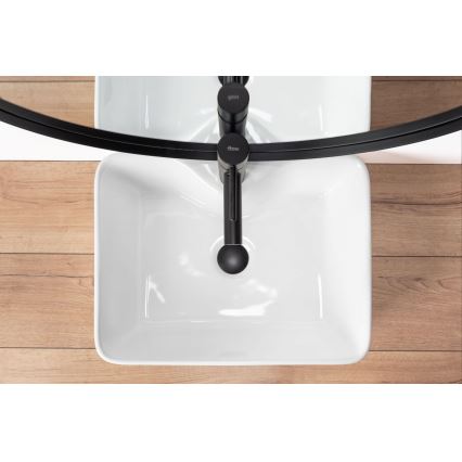 REA-U6524 - Lavabo da appoggio KELLY 38x49 cm ceramica/bianco lucido