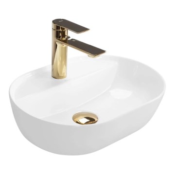 REA-U6617 - Lavabo da appoggio AURA 30x42 cm ceramica/bianco lucido