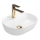 REA-U6617 - Lavabo da appoggio AURA 30x42 cm ceramica/bianco lucido