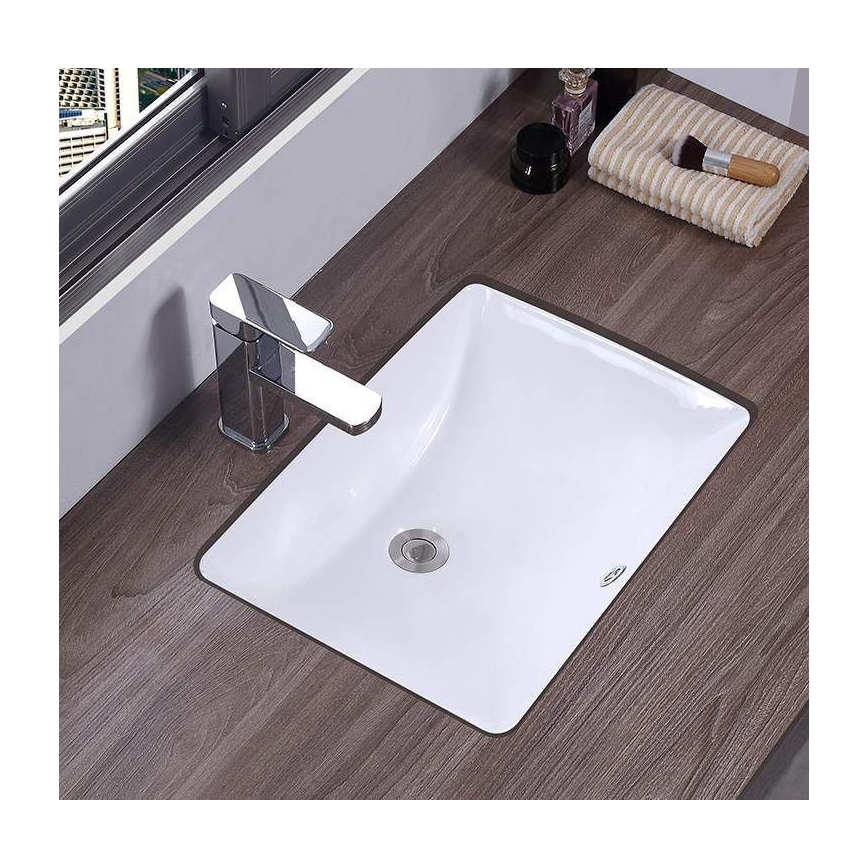 REA-U6653 - Lavabo ad incasso ADELA 33x46 cm ceramica/bianco lucido