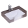 REA-U6653 - Lavabo encastré ADELA 33x46 cm céramique/blanc brillant